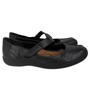 BareTraps Landon Mary Jane Loafer Size 8.5 Black Adjustable Comfort Shoe